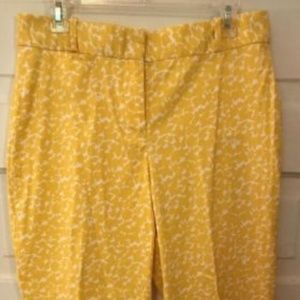 Women's Talbots Yellow Pants "Curvy" Size 10